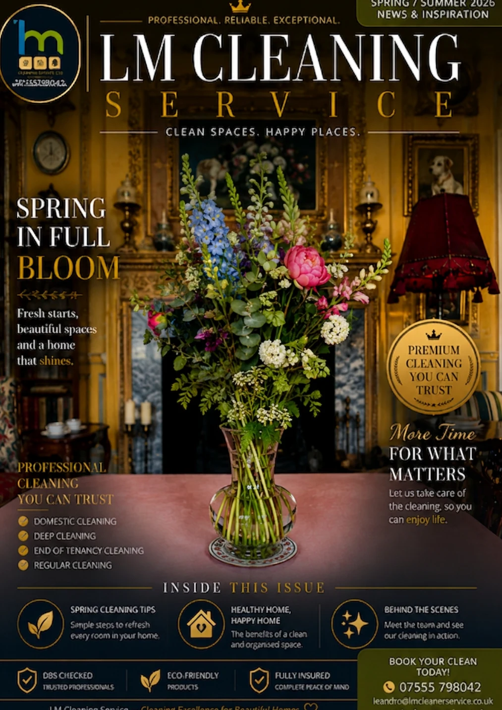 Regular Cleaning magazine cover — LM Cleaning Service